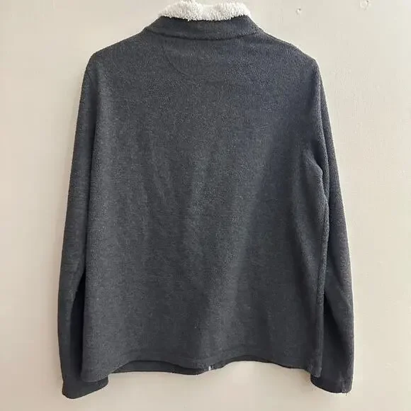 Croft & Barrow Micro Fleece Embroidered Cardinal Zip Up Jacket Sweater SMALL - Picture 10 of 15